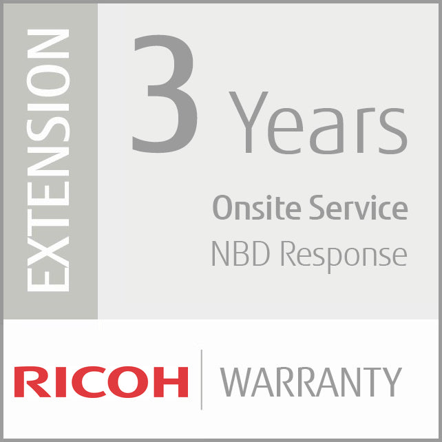 Ricoh Scanner Service Program 3 Year Extended Warranty for Ricoh Low-Volume Production Scanners - Extended service agreement (extension) - parts and l