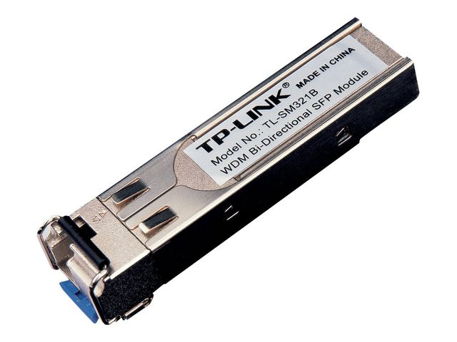 TP-Link TL-SM321B V3.2 - SFP (mini-GBIC) transceiver module - 1GbE - 1000Base-BX - LC/UPC single-mode - up to 20 km - 1310 (TX) / 1550 (RX) nm