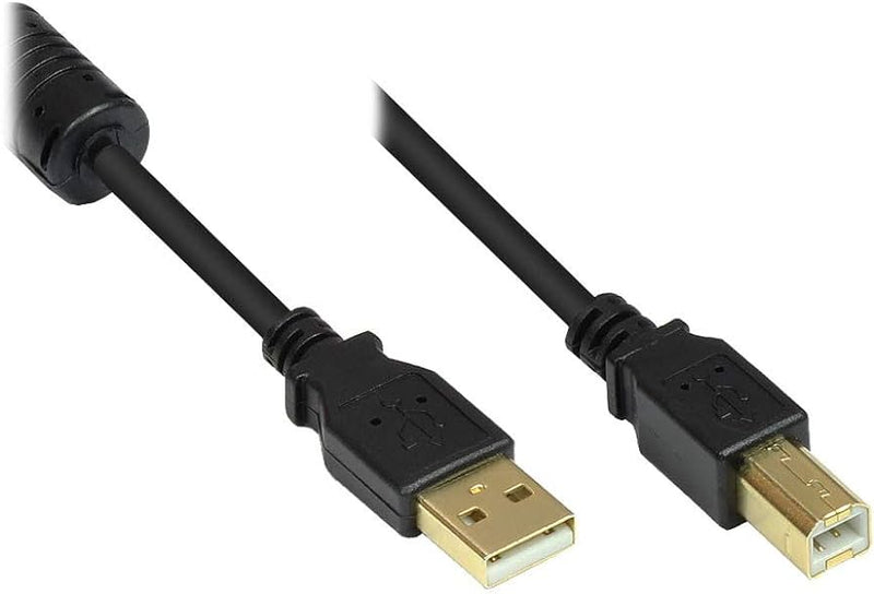 GoodConnections USB 2.0 A > B (ST-ST) 1,8m Adapterkabel Grau