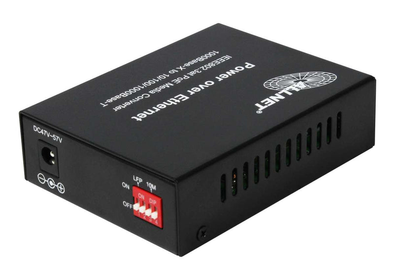 Z ALLNET Medienkonverter Industrial PoE (15,4W/30W/60W) auf 1000BASE-SX/-LX Single-/ Multimode SFP Mini-GBIC Anschluss / DIN / ALL-MCI2011P-60W