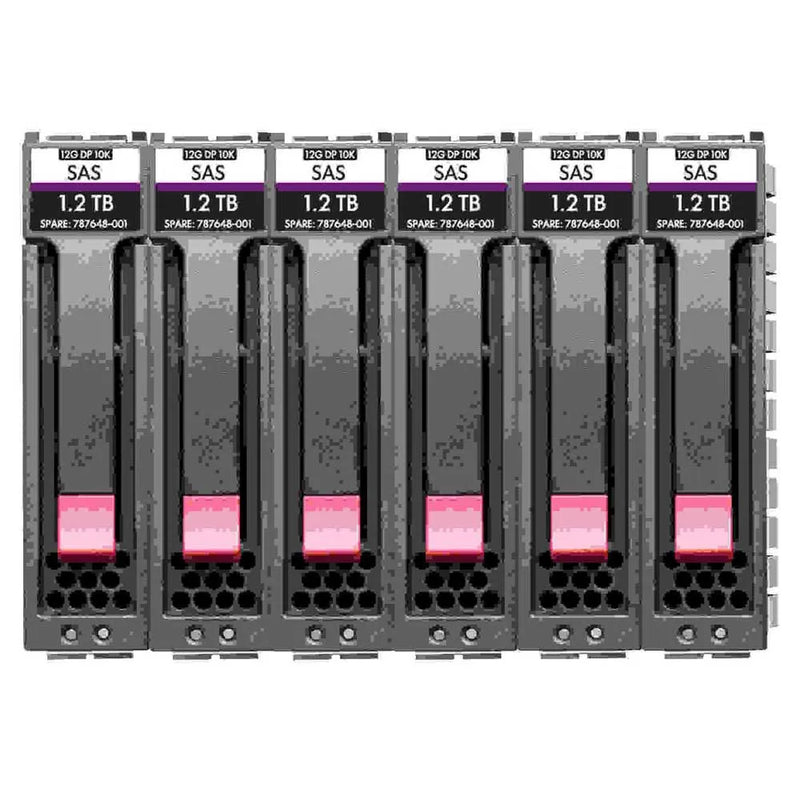 Hard drive - 10.8 TB - 2.5" SFF - SAS 12Gb/s - 10000 rpm (pack of 6) - for Modular Smart Array 1060 10GBASE-T iSCSI SFF, 1060 12Gb SAS SFF, 1060 16Gb