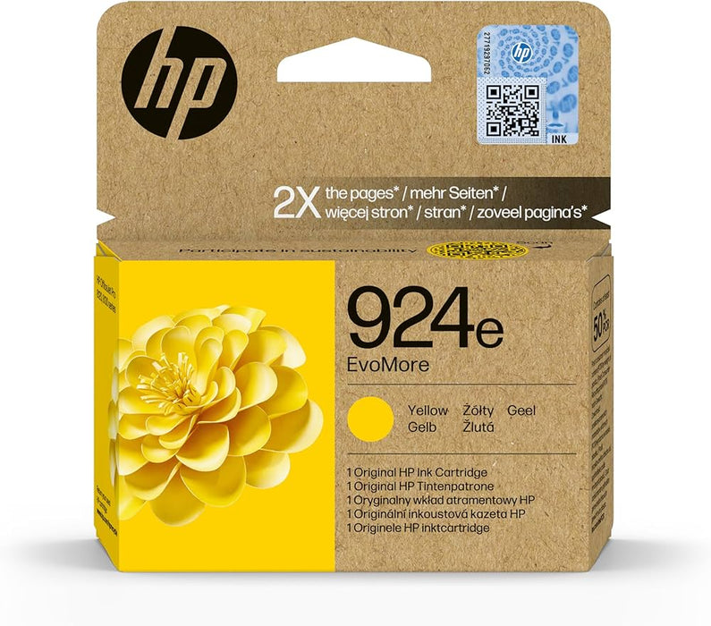 HP 924e EvoMore - Yellow - original - ink cartridge - for Officejet Pro 8130e