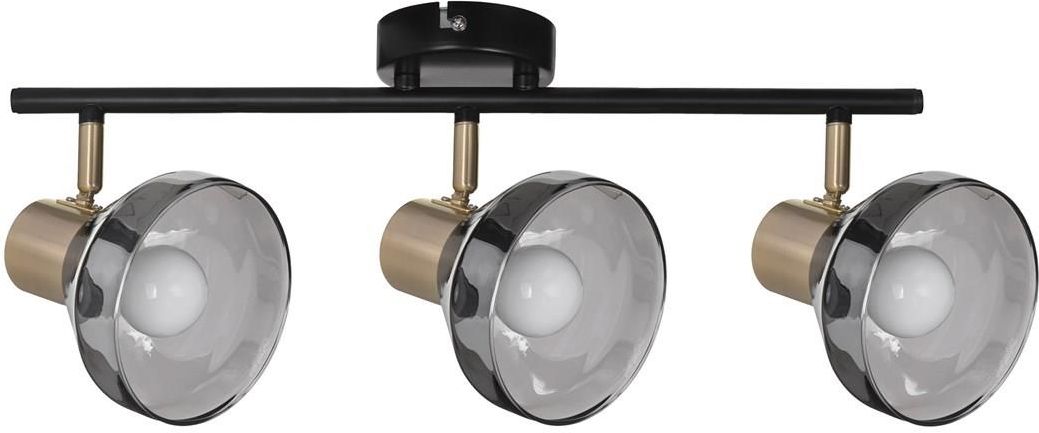 Activejet LISA triple spotlight black-gold ceiling wall lamp E14 wall lamp for living room