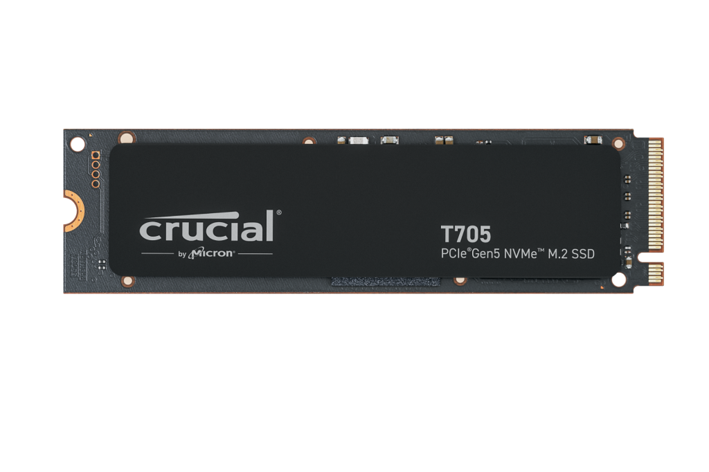 Crucial T705 - SSD - encrypted - 4 TB - internal - M.2 2280 - PCI Express 5.0 (NVMe) - TCG Opal Encryption 2.01