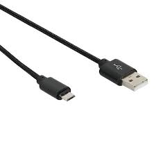 GoodConnections USB-A 2.0 > Lightning (ST-ST) 0,5m Ladekabel Textilmantel 12W Schwarz