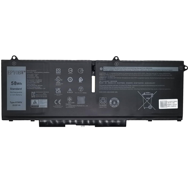 Dell Battery 4 Cell 58Whr for Latitude 5430 - OEM: H4PVC 8H6WD 8P81K HFN8K