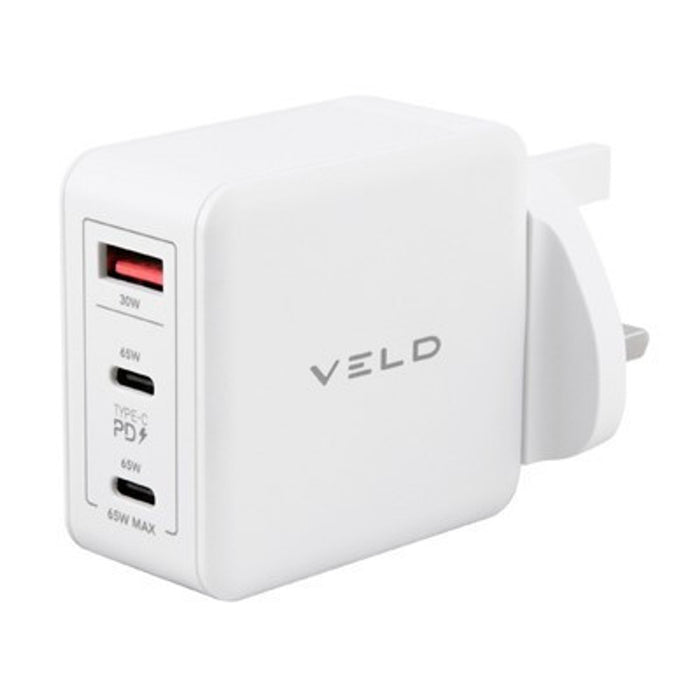 3-PORT GAN WALL CHARGER (65W)