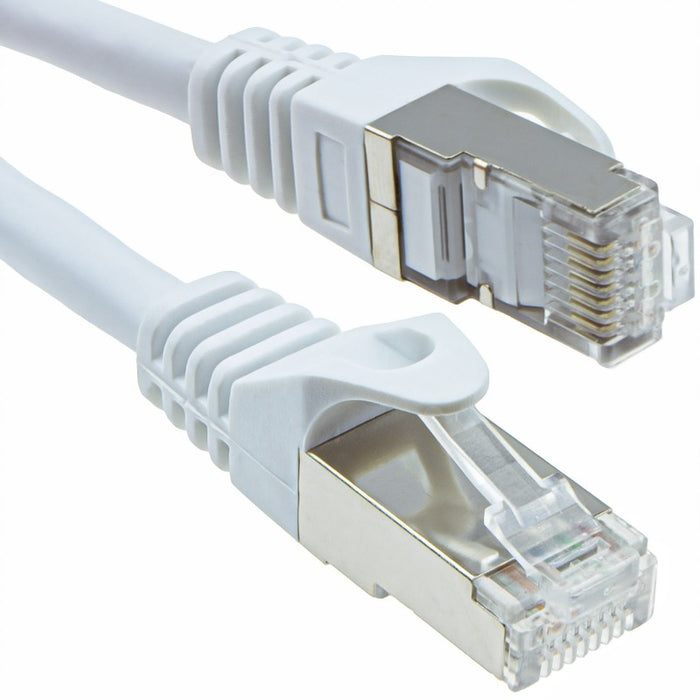 1M CAT6A SSTP WHITE LS0H CABLE