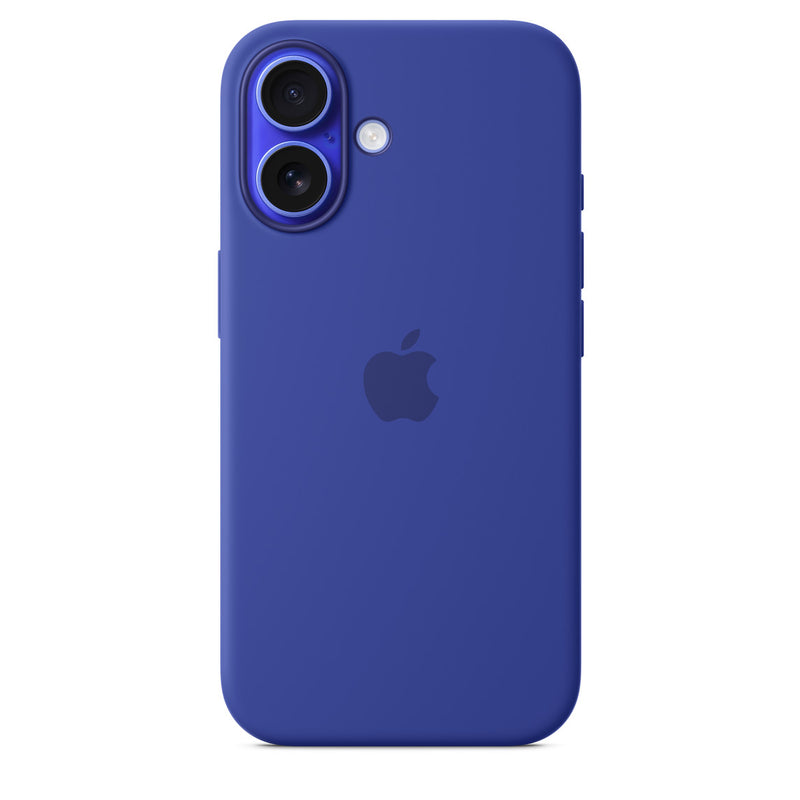 Apple - Protective cover for mobile phone - MagSafe compatibility - silicone - ultramarine - for iPhone 16