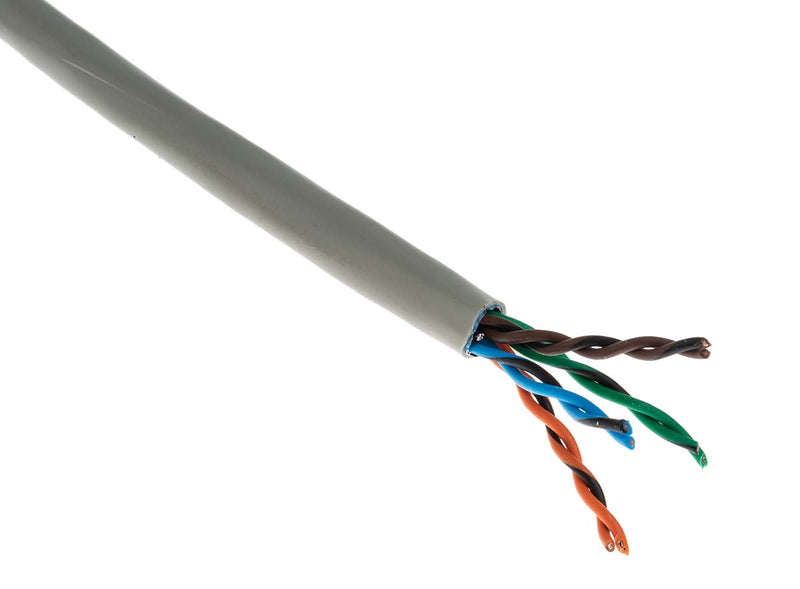 305M CAT5E SOLID UTP GREY DRUM