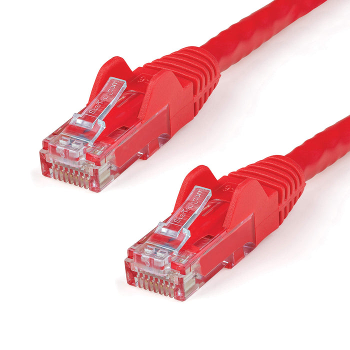 2M RED RJ45 CAT5E UTP STR/FLUSH