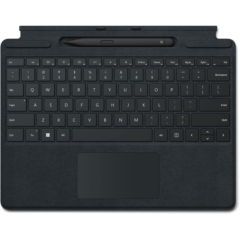 "Microsoft Surface Pro 10/11/FB Keyboard inkl. Pen2 + Copilot Taste - Black"