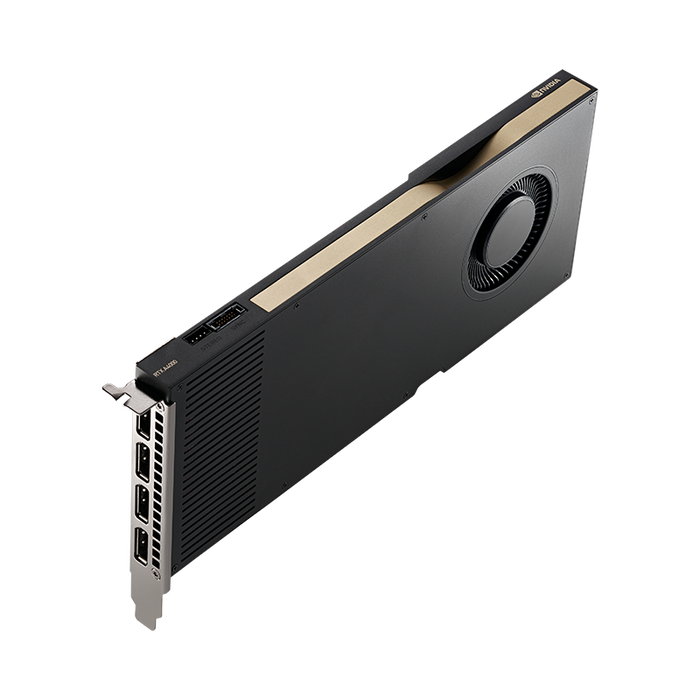 Graphics card - RTX A4000 - 16 GB GDDR6 - PCIe 4.0 x16 - 4 x DisplayPort bulk packed