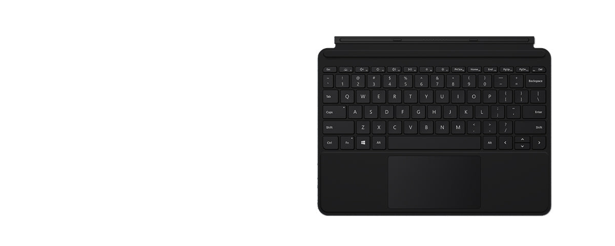 Microsoft Surface Go Type Cover - Keyboard - with trackpad, accelerometer - backlit - UK - black - commercial - for Surface Go, Go 2