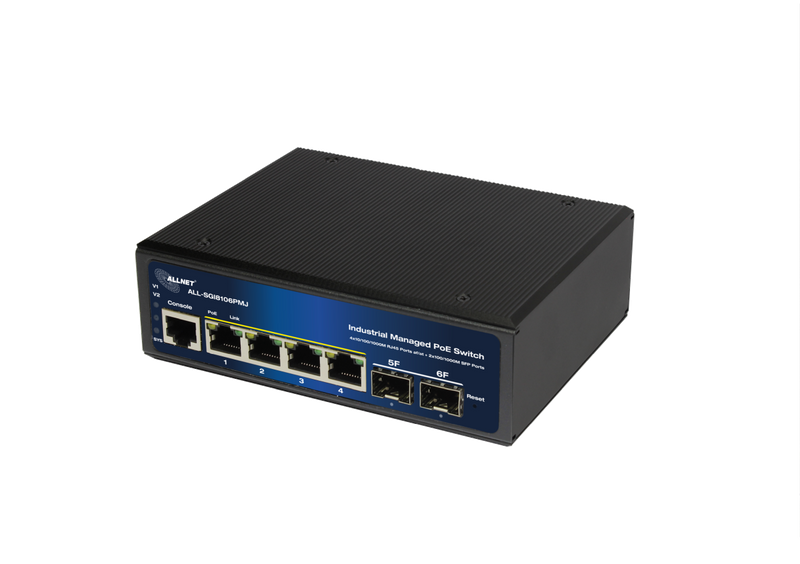 4+2P ALLNET ALL-SGI8106PMJ-BT POE M industrial