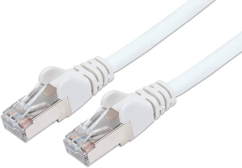 Patchkabel CAT6a RJ45 S/FTP PiMF 0,25m Weiß