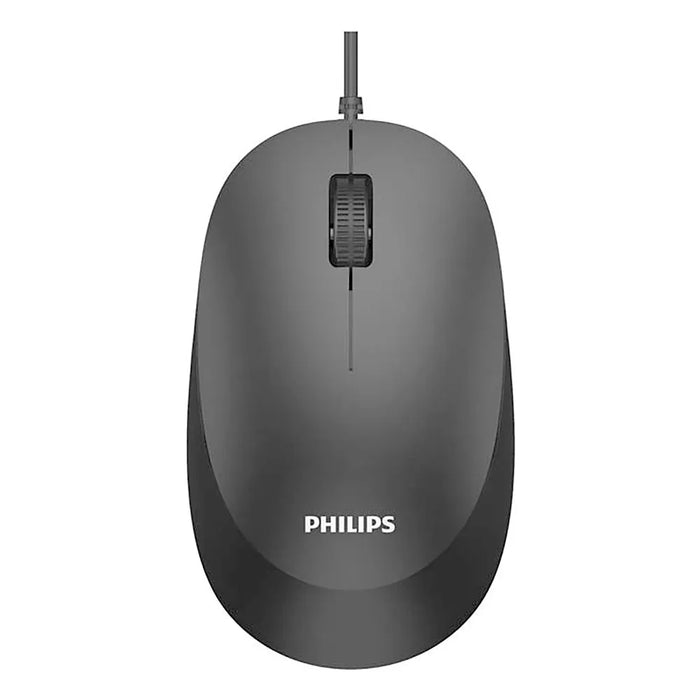 Philips 2000 Series SPK7207BL - Mouse - ergonomic - right and left-handed - optical - 3 buttons - wired - USB 2.0
