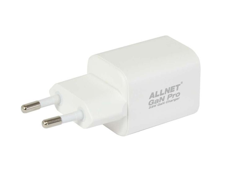 Z ALLNET Ersatznetzteil QC USB-C PD GaN Netzteil Power Supply 45 Watt 1x USB Typ-A QC 1x USB Typ-C**EU PLUG**