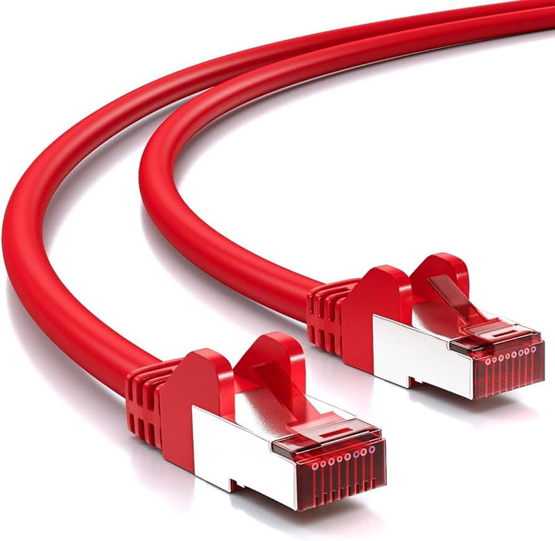 Patchkabel CAT6a RJ45 S/FTP PiMF 5m Rot