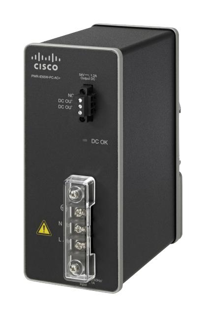Cisco AC-DC Power Module for POE solution - Power adapter (DIN rail mountable) - AC 110-220/ DC 88-300 V - 65 Watt - for Industrial Ethernet 3000 Seri