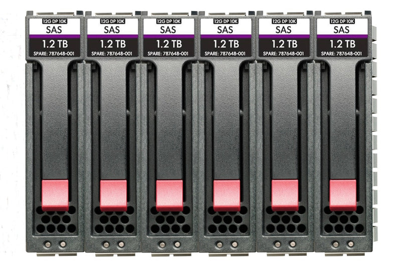 HPE MSA 7.2TB SAS 12G Enterprise 10K SFF (2.5in) M2 3yr Wty 6-pack HDD Bundle
