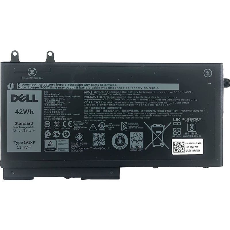 Replacement 3 cell battery for DELL LATITUDE 5400 5500 5501 5401 5400 5411 5410 PRECISION 3541 3540 3550 7591 2-IN-1 42Whr