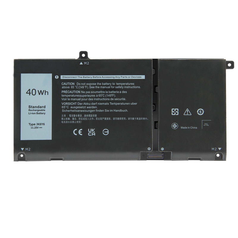 BTI 40Wh 3 cell JK6Y6 compatible battery for DELL VOSTRO 3410 INSPIRON 7506 2-IN-1 SILVER INSPIRON 7500 2-IN-1 SILVER