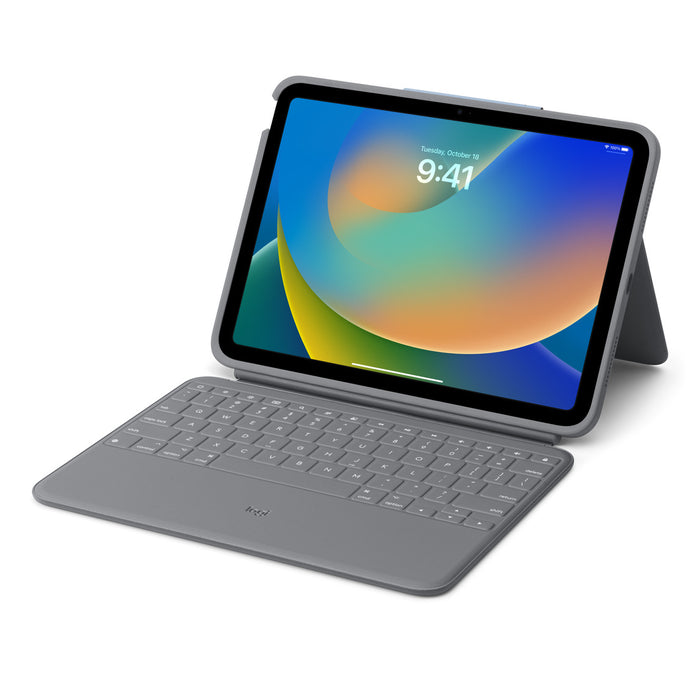 Keyboard and folio case - Apple Smart connector - QWERTY - UK - graphite - for Apple 10.9inch iPad Wi-Fi