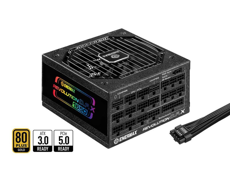 1650W Enermax Revolution D.F.X ERT1650EWT | 80+ Gold Kabelmanagement