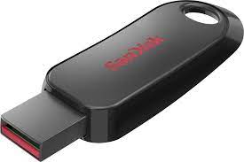 SanDisk Cruzer Blade - USB flash drive - 32 GB - USB 2.0 - red, sleek black