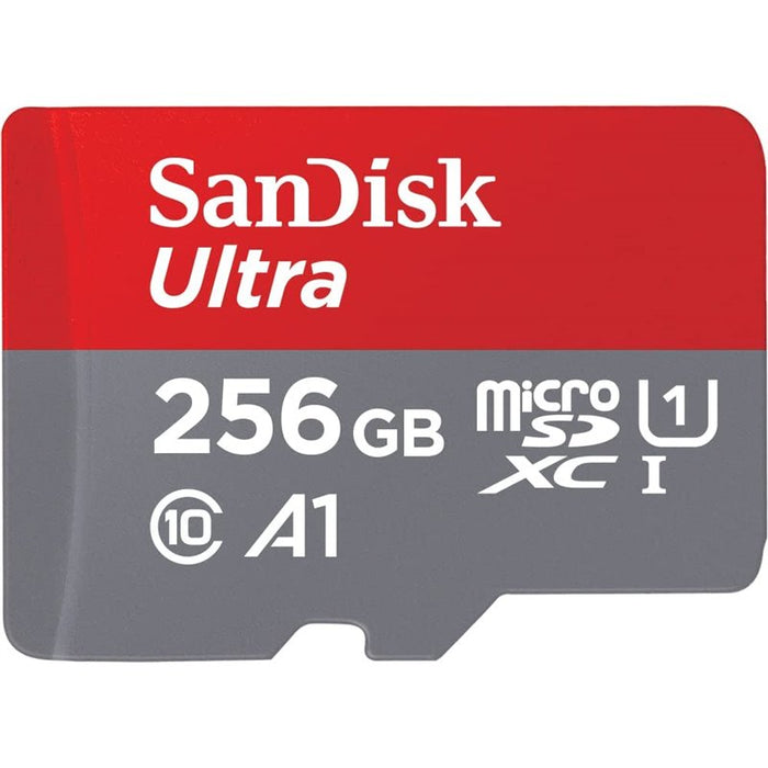 SanDisk Ultra - Flash memory card (microSDXC to SD adapter included) - 256 GB - A1 / UHS Class 1 / Class10 - microSDXC UHS-I