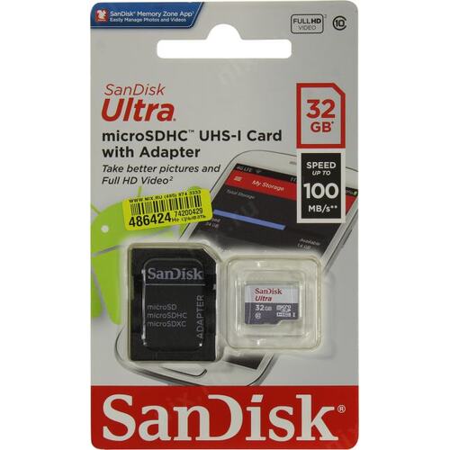 32GB SANDISK ULTRA MICROSDHC +