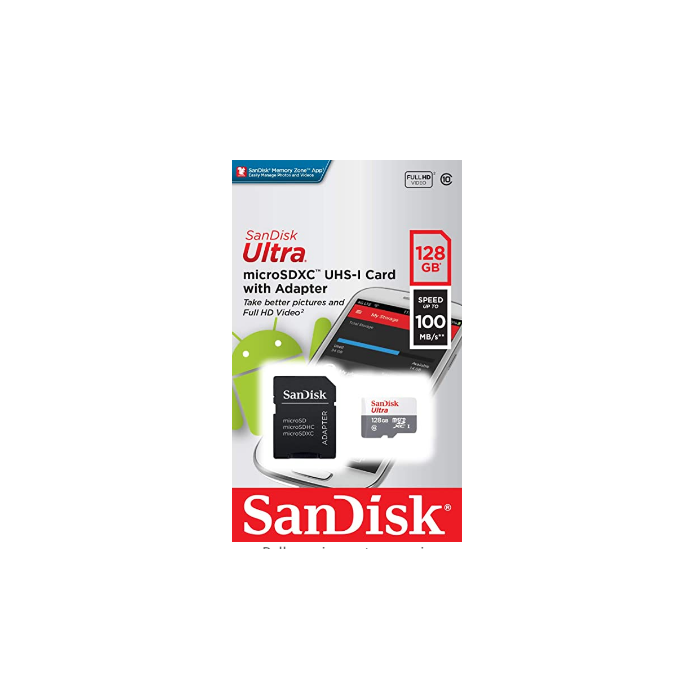 SanDisk Ultra microSD 128 GB MicroSDXC UHS-I Class 10