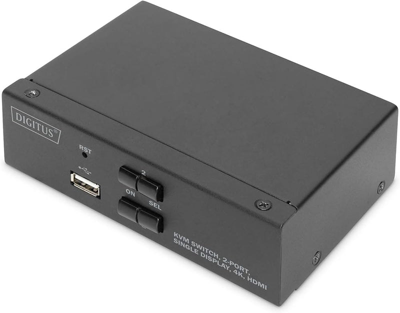 Digitus KVM Switch DisplayPort 2x1 (schwarz)