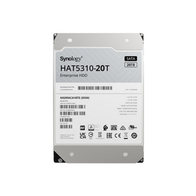 Synology HAS5310 - Hard drive - Enterprise - 20 TB - internal - 3.5" - SAS 12Gb/s - 7200 rpm - buffer: 512 MB