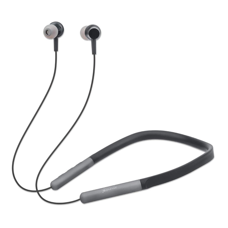 Bluetooth 5.0 + EDR In-Ear Design Omnidirectional Mic Integrated Controls MicroSD Card Slot Black