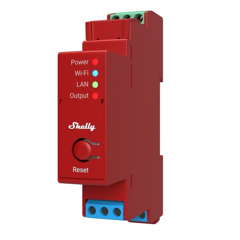 Shelly Relais Pro Dimmer 1PM LED/Glühbirne WLAN LAN BT DIN-Rail