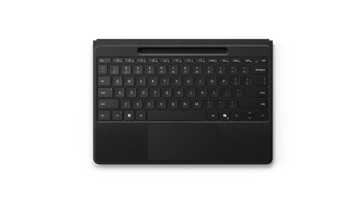 Microsoft Surface Pro Flex Keyboard - Keyboard - with touchpad, accelerometer, Surface Slim Pen 2 storage and charging tray - backlit - wireless - Blu