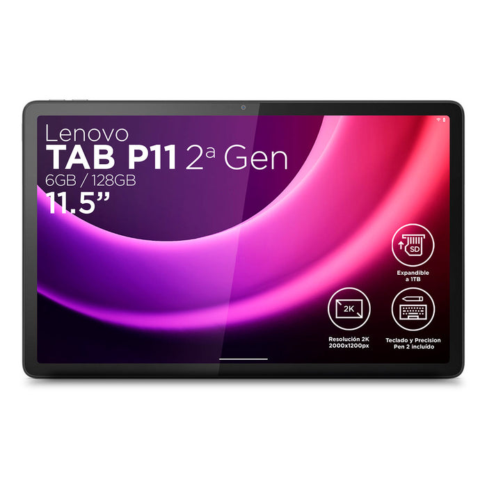Lenovo Tab K11 (Enhanced Edition) ZADL - Tablet - Android 13 or later - 128 GB eMMC - 11" IPS (1920 x 1200) - microSD slot - luna grey - Lenovo TopSel