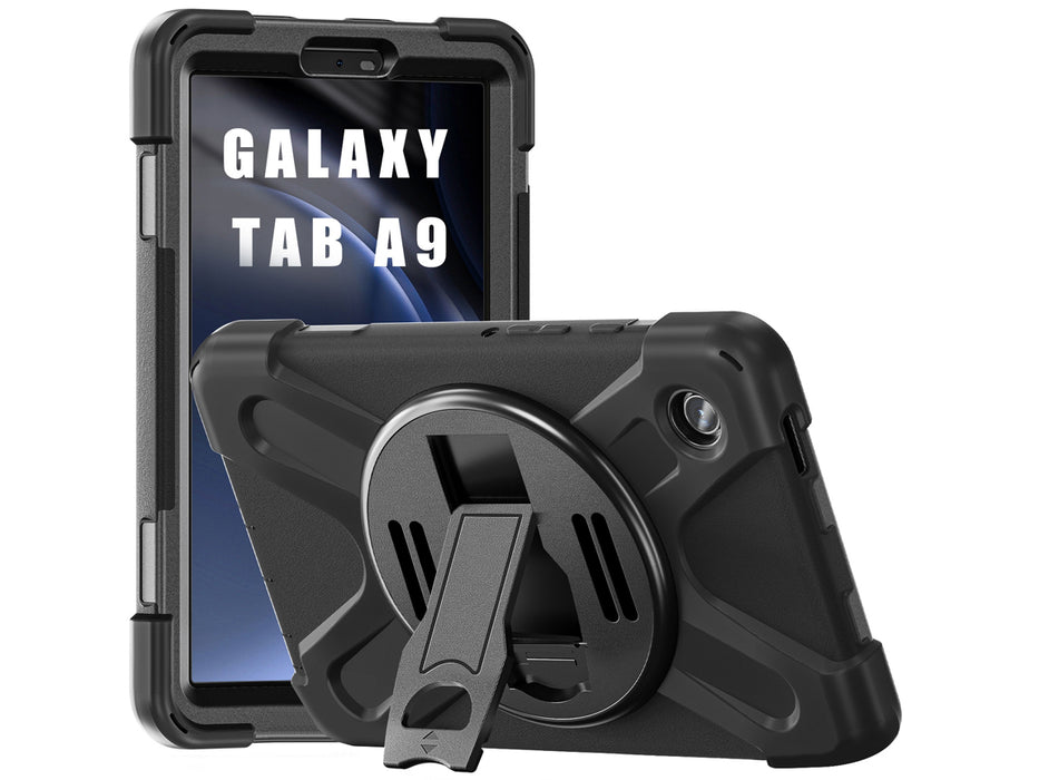 techair classic pro - Protective case for tablet - rugged - silicone, polycarbonate - black - for Samsung Galaxy Tab A9