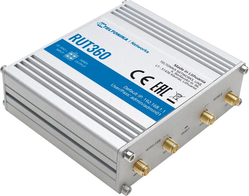 NETWORKS RUT360 4G/LTE/3G WiFi Industrial Router