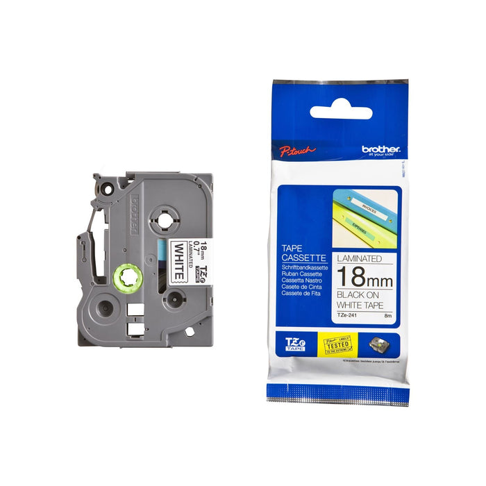 TZE-241 LAMINATED TAPE 18MM 8M