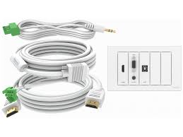 VISION TechConnect – Unterputz-Frontplatten-Set – 5m – wandmontierbar – weiß – 2-fach – 2 Ports