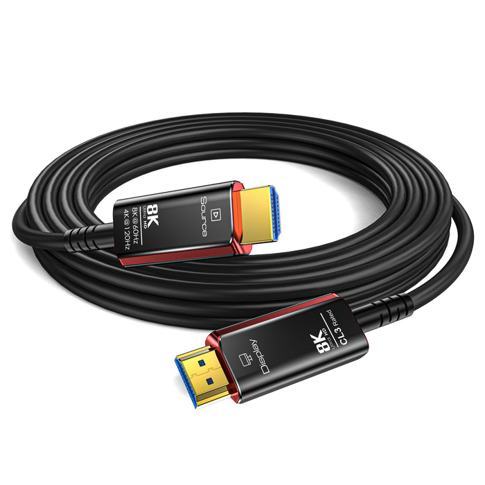 1 m HDMI cable - 8k at 60 hz - HDMI version 2.1 - 48 gbps - double shielded - gold plated connectors - HDMI (m) to HDMI (m) - outer diameter 7.3 mm -