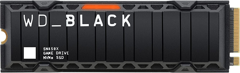 WD_BLACK SN850X WDS100T2XHE - SSD - encrypted - 1 TB - internal - M.2 2280 - PCIe 4.0 x4 (NVMe) - TCG Opal Encryption 2.01 - integrated heatsink