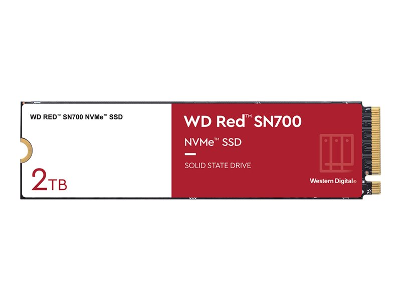 WD Red SN700 WDS200T1R0C-68BDK0 - SSD - 2 TB - internal - M.2 2280 - PCIe 3.0 x4 (NVMe)