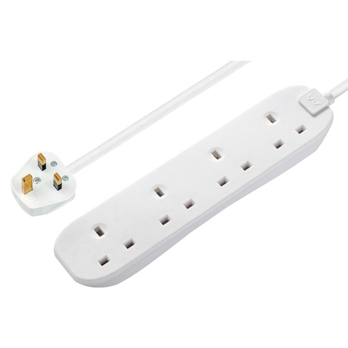 3M EXT. BLOCK UK TO 4XUK SOCKET