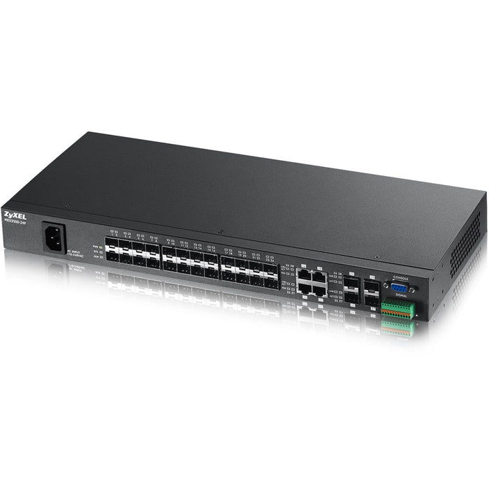 Zyxel GS2220-28 - Switch - Managed - 24 x 10/100/1000 + 4 x combo Gigabit SFP - rack-mountable